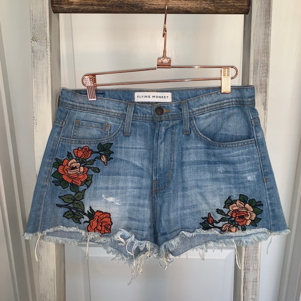 Flying Monkey High Rise Floral Short